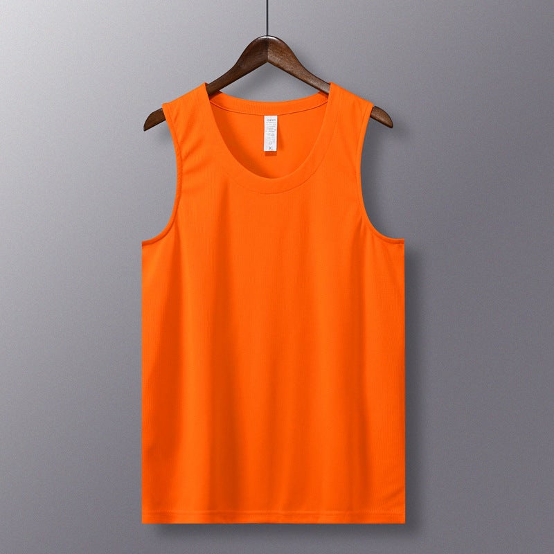 Activity Competition Loose Sports Quick-Drying Sleeveless T-Shirt Vest For Adults And Kidsren Family Tops With Logo Printed On Casual - Image 1